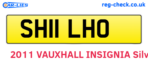 SH11LHO are the vehicle registration plates.