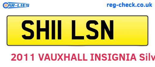 SH11LSN are the vehicle registration plates.