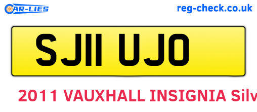 SJ11UJO are the vehicle registration plates.