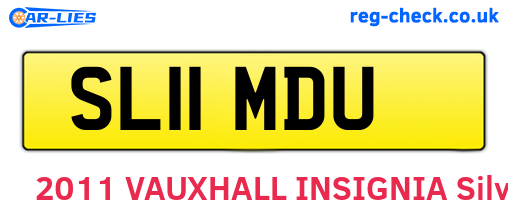 SL11MDU are the vehicle registration plates.