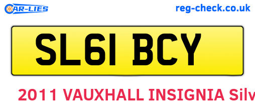 SL61BCY are the vehicle registration plates.