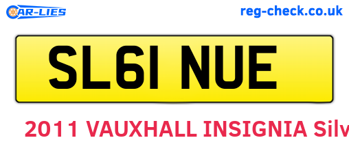 SL61NUE are the vehicle registration plates.