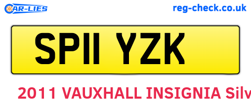 SP11YZK are the vehicle registration plates.