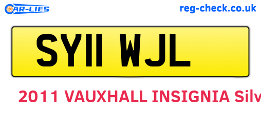 SY11WJL are the vehicle registration plates.