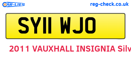 SY11WJO are the vehicle registration plates.