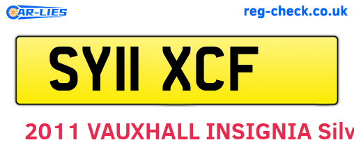 SY11XCF are the vehicle registration plates.