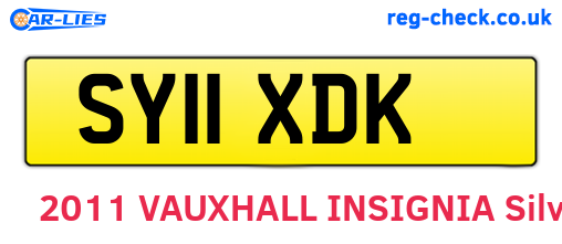 SY11XDK are the vehicle registration plates.