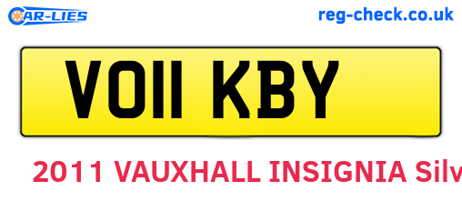 VO11KBY are the vehicle registration plates.