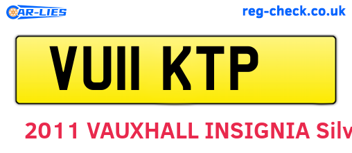 VU11KTP are the vehicle registration plates.