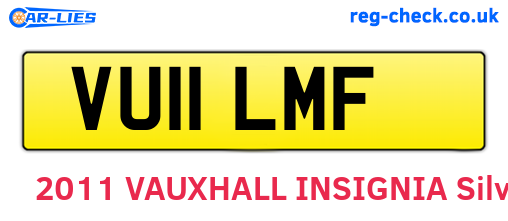 VU11LMF are the vehicle registration plates.