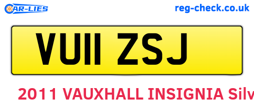 VU11ZSJ are the vehicle registration plates.