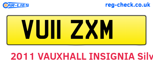 VU11ZXM are the vehicle registration plates.