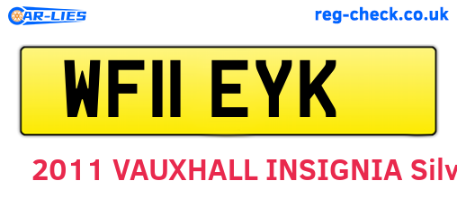 WF11EYK are the vehicle registration plates.