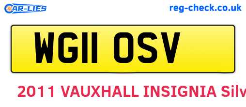 WG11OSV are the vehicle registration plates.