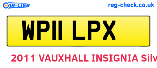 WP11LPX are the vehicle registration plates.