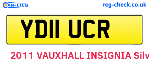 YD11UCR are the vehicle registration plates.