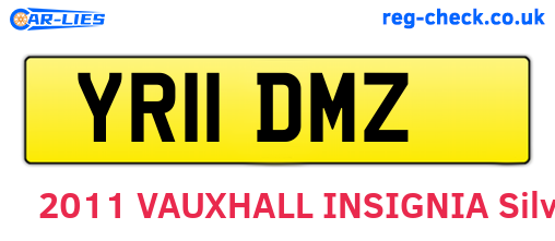 YR11DMZ are the vehicle registration plates.
