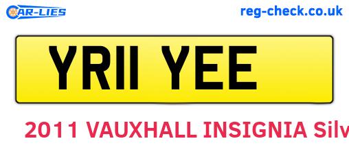 YR11YEE are the vehicle registration plates.