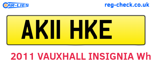 AK11HKE are the vehicle registration plates.