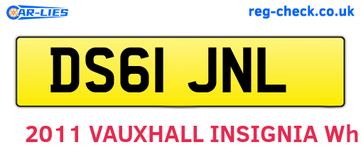 DS61JNL are the vehicle registration plates.