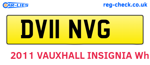 DV11NVG are the vehicle registration plates.