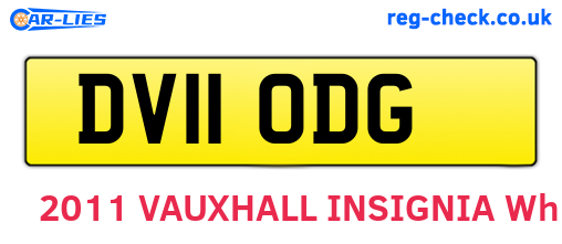 DV11ODG are the vehicle registration plates.