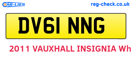 DV61NNG are the vehicle registration plates.