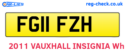 FG11FZH are the vehicle registration plates.