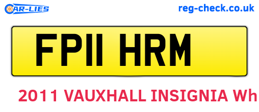 FP11HRM are the vehicle registration plates.