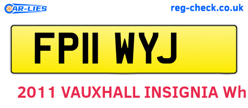 FP11WYJ are the vehicle registration plates.
