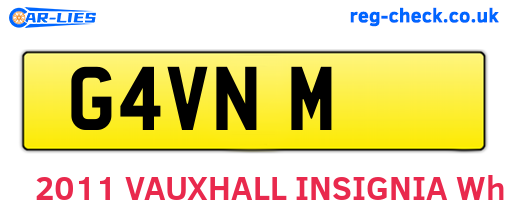 G4VNM are the vehicle registration plates.