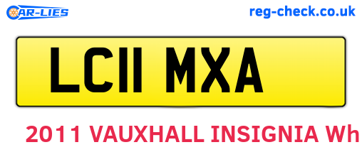 LC11MXA are the vehicle registration plates.