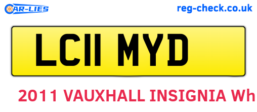 LC11MYD are the vehicle registration plates.