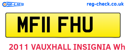 MF11FHU are the vehicle registration plates.