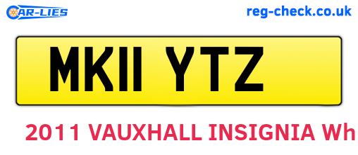 MK11YTZ are the vehicle registration plates.