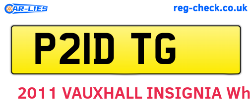 P21DTG are the vehicle registration plates.