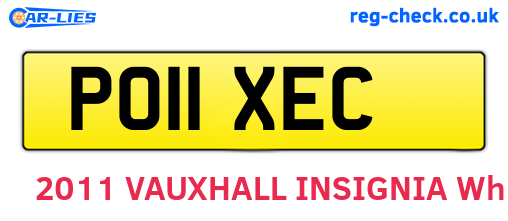 PO11XEC are the vehicle registration plates.