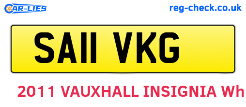SA11VKG are the vehicle registration plates.