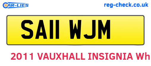SA11WJM are the vehicle registration plates.
