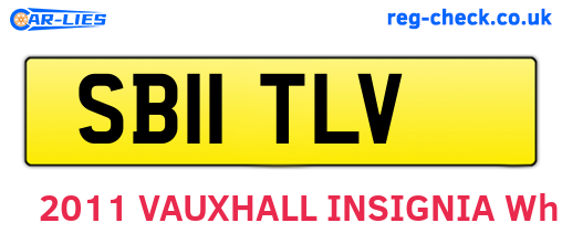 SB11TLV are the vehicle registration plates.