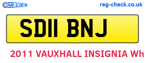 SD11BNJ are the vehicle registration plates.