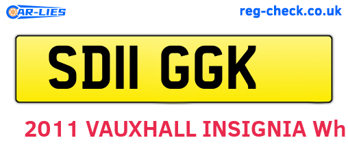 SD11GGK are the vehicle registration plates.
