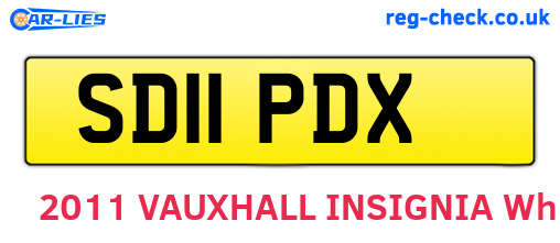 SD11PDX are the vehicle registration plates.