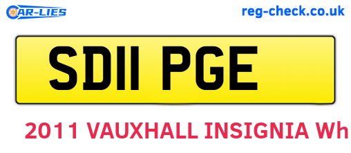 SD11PGE are the vehicle registration plates.