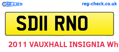 SD11RNO are the vehicle registration plates.