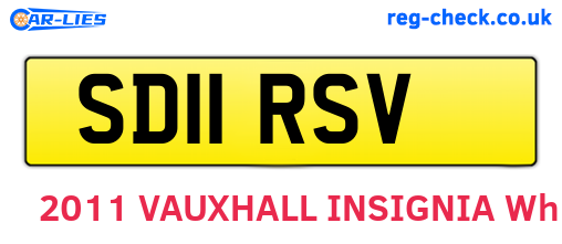 SD11RSV are the vehicle registration plates.