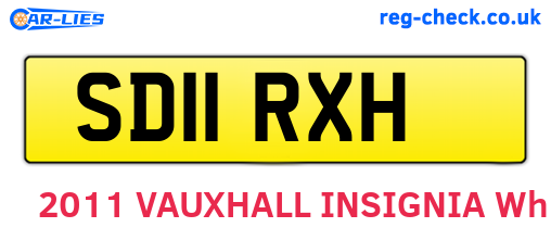 SD11RXH are the vehicle registration plates.