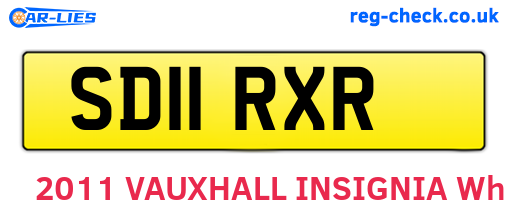 SD11RXR are the vehicle registration plates.