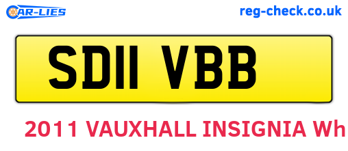 SD11VBB are the vehicle registration plates.