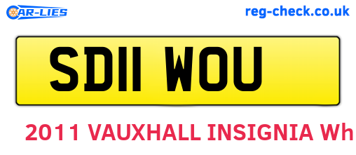 SD11WOU are the vehicle registration plates.